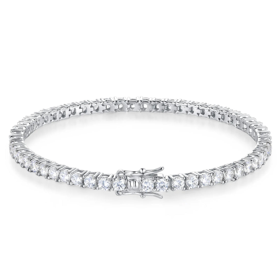 Moissanite Tennis Bracelet 925 Sterling silver with GRA